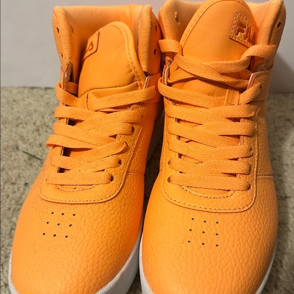 Fila Bright Orange High-Top Sneakers - Picture 9 of 9